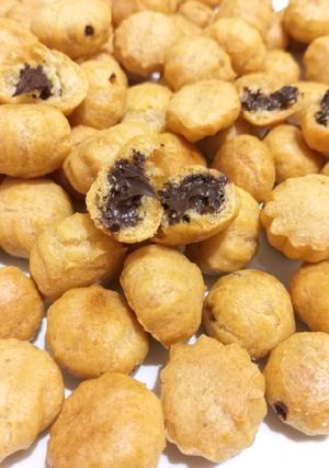 Foto resep Soes kering isi coklat