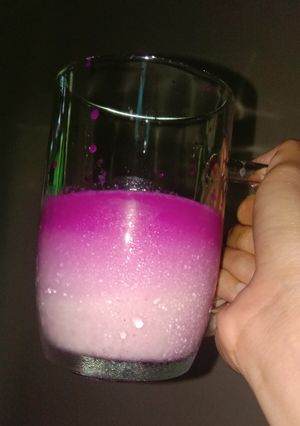 Foto resep Gradasi Smoothie Beet,Buah Naga and Milk coconut delight
