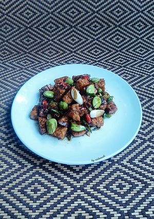 Foto resep Tempe Pete Orek Basah