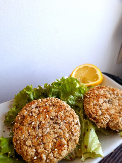 Una foto de Hamburguesas de lentejas veganas!