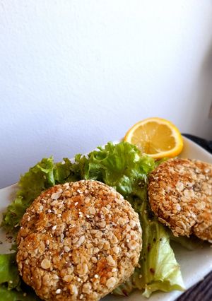 Una foto de Hamburguesas de lentejas veganas!