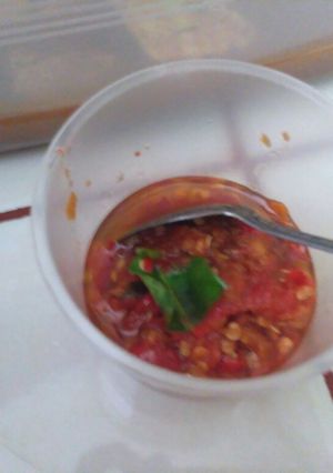 Foto resep Sambal korek daun jeruk
