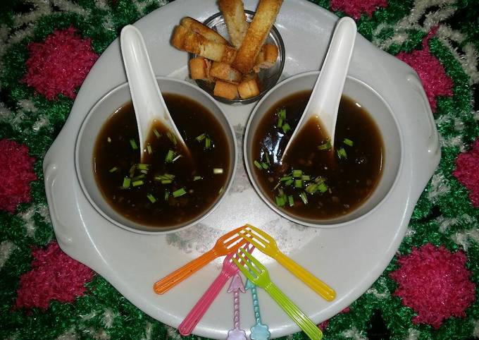 Recipe of Speedy Veg Hot and Sour soup