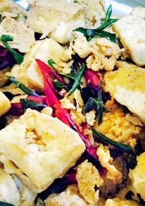 Foto resep 165). Tahu Cabe Garam (Irisan Daun Jeruk Purut)🍊🍊