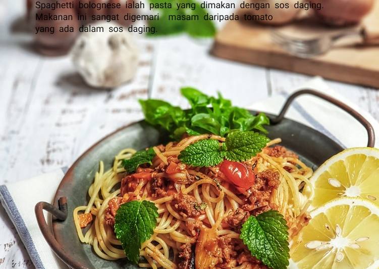 Bolognese nom spaghetti che Resepi Spaghetti