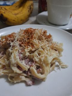 Foto resep Fettucinne Alfredo (tanpa krim)