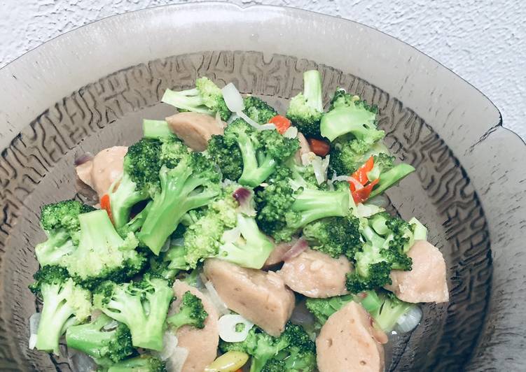 Resep Tumis Brokoli Bakso Lezat