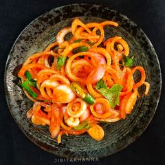 A picture of Lacha pyaaz.