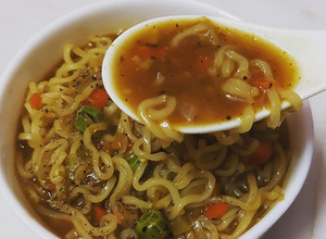 A picture of Maggi soup.
