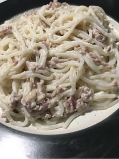 Fokhagymás tejszínes tészta recept fotója