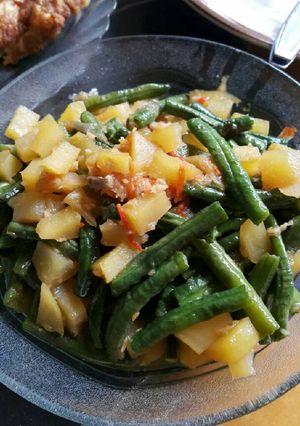 Foto resep Tumis kacang panjang dan kentang