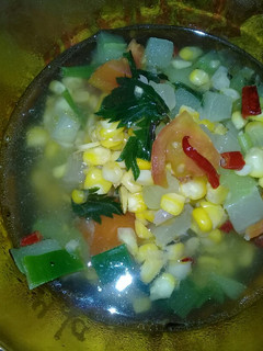 Foto resep Sup Jagung Labu Siam