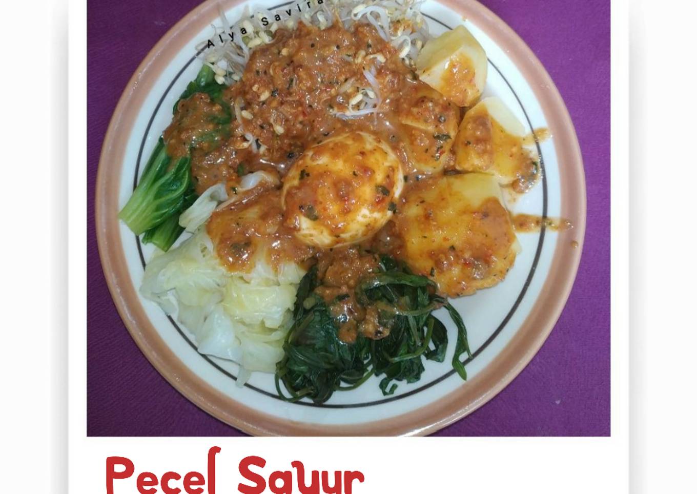 Pecel sayur