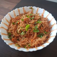 A picture of Vermicelli veg upma.