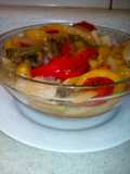 Ensada de chiles morrón