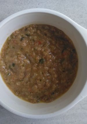Foto resep Bubur Tumis Ayam Kecap (MPASI 8m+)