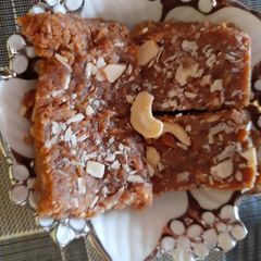 A picture of Sweety dhoda with jaggery.