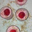 Mousse de yogur y fresa