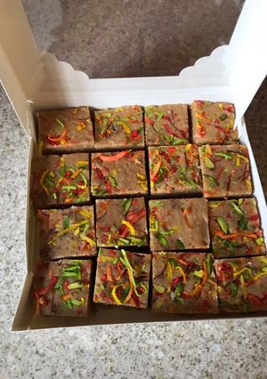 A picture of Biscoff fudge.