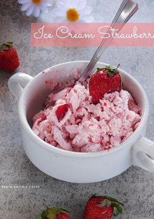 Foto resep Ice Cream Strawberry