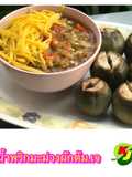 น้ำพริกมะม่วง ผักต้ม เจ