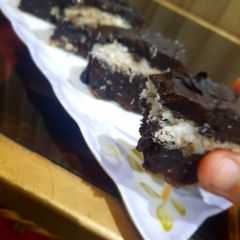 3 layered coconut 🥥 brownie sticks A picture of 3 layered coconut 🥥 brownie sticks.