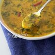 Spinach & yellow lentil soup