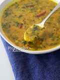 Spinach & yellow lentil soup