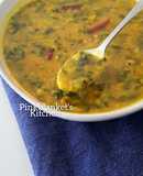 Spinach & yellow lentil soup