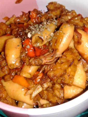 Cara Simple Membuat Resep  Cumi orek tempe yang Enak Banget, Lezat