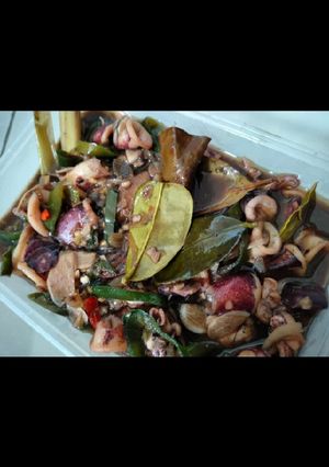 Foto resep Balakutak (Cumi Hitam) Cabe Hijau