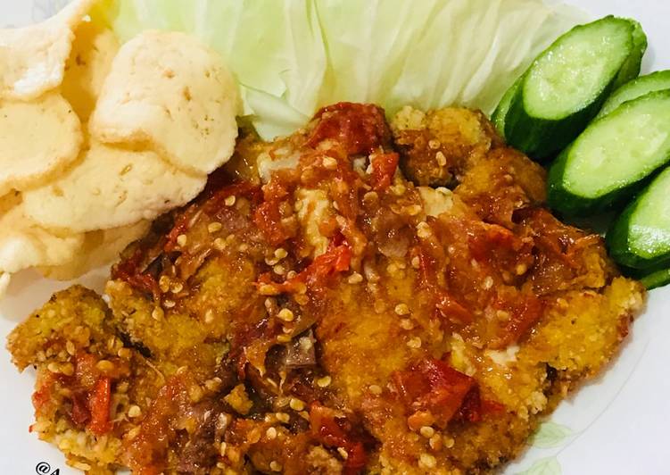 Ayam penyet,menu sederhana