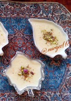 عکسی از دستور 🥛🍮فرنی با شکر قهوه ای🍮🥛
