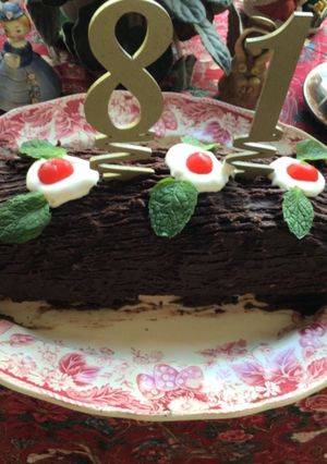 Una foto de Buche de Noel (tronco de Navidad)