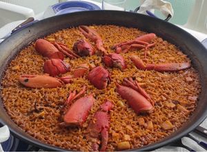Una foto de Arroz de bogavante