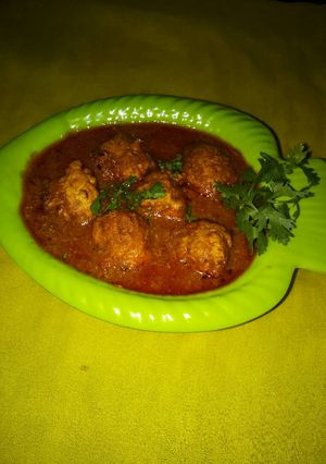 A picture of Onion kofta Curry.
