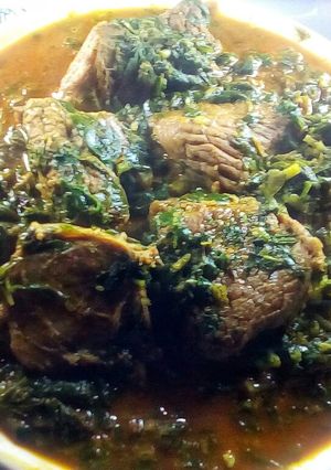 A picture of Zion Afang Soup.