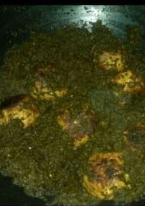 A picture of Kofta palak.