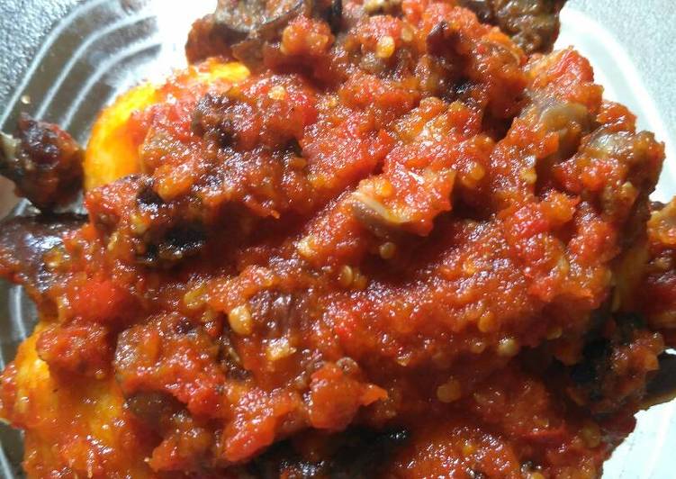 Balado telur ati ampela