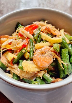 Foto resep Tumis Udang Kacang Panjang
