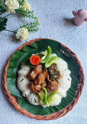 Foto resep Rendang Nasi Daun Jeruk