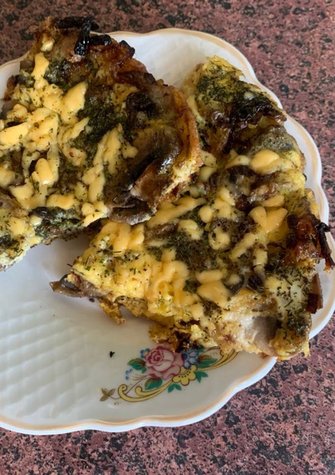 Омлет з шампіньйонами