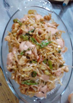 A picture of Singaporean rice.