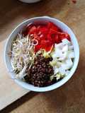 Salat-Linsen-Bowl