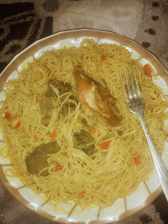 A picture of Spaghetti jollof.