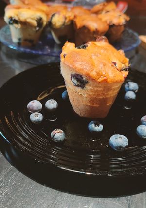 Une photo de Muffins extra moelleux aux myrtilles