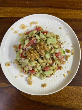 Easy Way Make Recipe Walnut and Lobia Salad that is  Makes Drooling, Tasty}