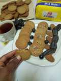 Blueberry digestive biscuits