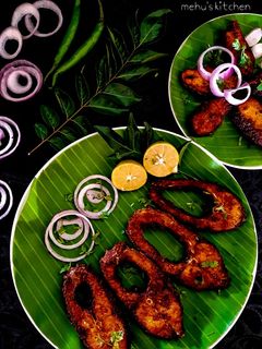 A picture of South Indian style FISH FRY.