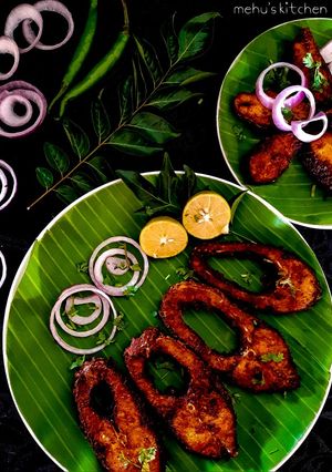 A picture of South Indian style FISH FRY.